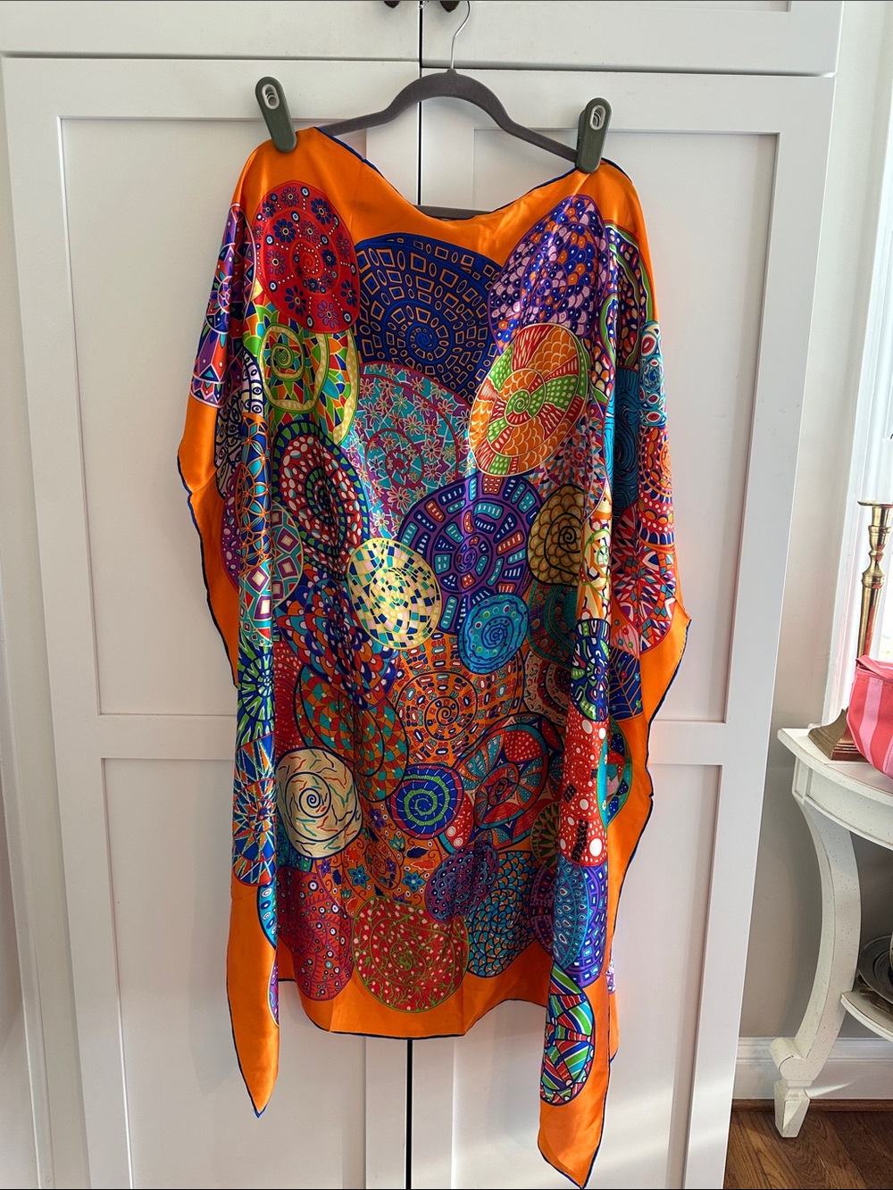 10O % silk hand rolled edge scarf
